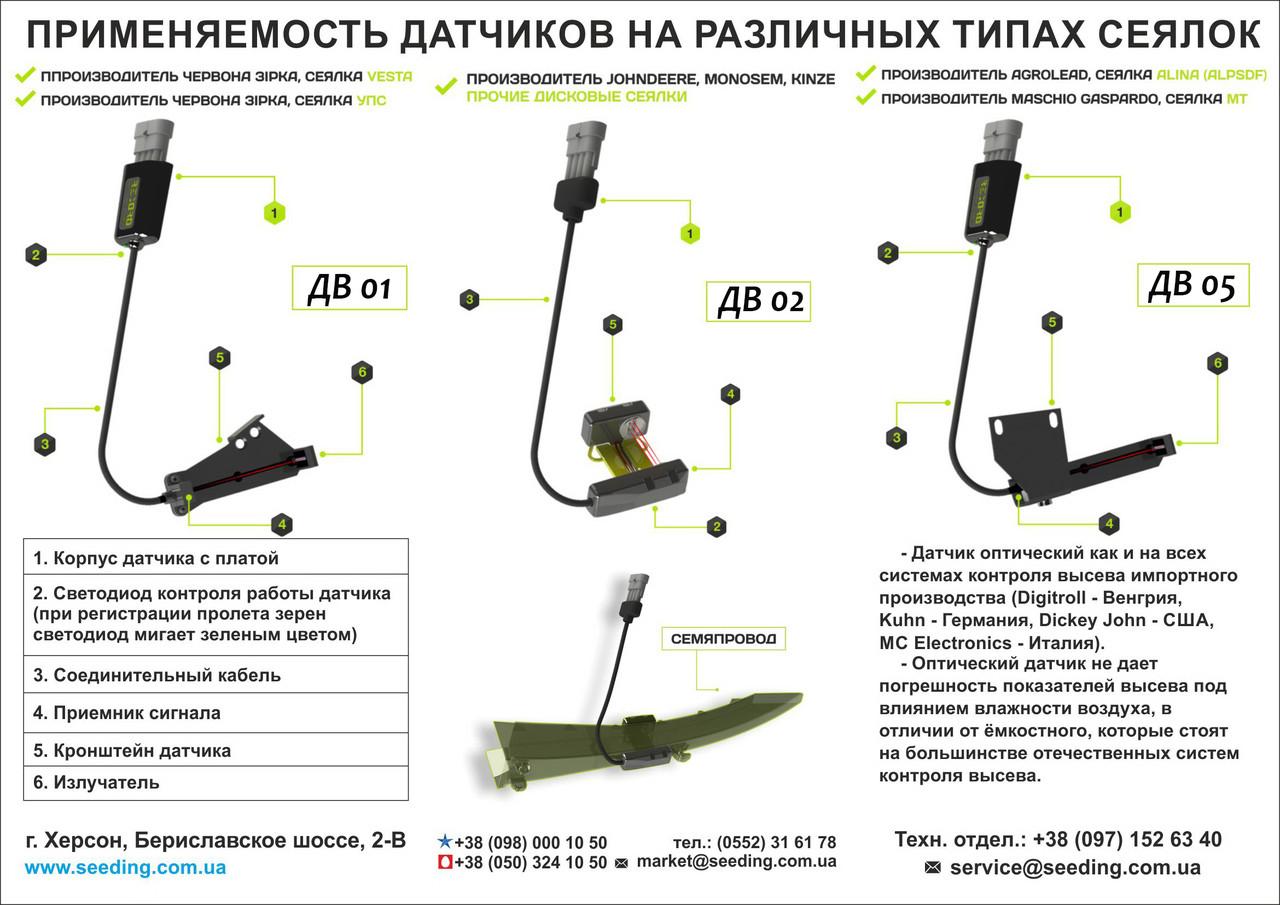 Датчик высева и пролета семян