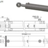ГИДРОЦИЛИНДР  МС 100/50Х800.4.11